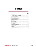 Yanmar 3YM30 Installation Manual preview