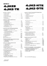 Preview for 5 page of Yanmar 4JH2E Service Manual