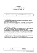 Предварительный просмотр 2 страницы Yanmar 6HYM-WET Operation Manual