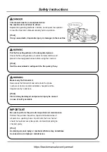 Preview for 7 page of Yanmar AW70V Operator'S Manual