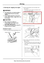 Preview for 41 page of Yanmar AW70V Operator'S Manual