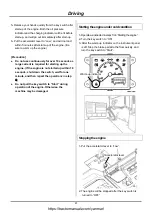 Preview for 42 page of Yanmar AW70V Operator'S Manual