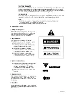 Preview for 4 page of Yanmar EF393T Operator'S Manual