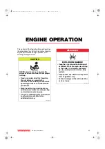 Preview for 43 page of Yanmar L100N Operation Manual