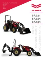 Preview for 1 page of Yanmar SA221 Quick Operation & Maintenance Manual