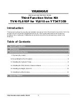 Preview for 1 page of Yanmar TVK-YL610P Installation Instructions Manual