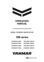 Yanmar YDG Series Operation Manual предпросмотр