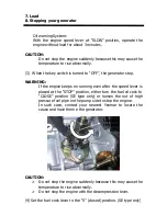 Preview for 11 page of Yanmar YDG5001SE Operation Manual