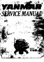 Yanmar YSE8 Service Manual preview