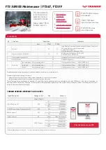 Preview for 5 page of Yanmar YT3 Series Maintenance Manual