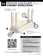 Предварительный просмотр 2 страницы Yard Butler Firewood rack bracket Assembly Instructions