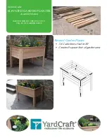 Yard Craft Elevated Garden Planter Assembly Manual preview