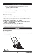 Preview for 9 page of Yard force GM A46 Operator'S Manual