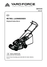 Yard force GM B40 Original Instructions Manual предпросмотр