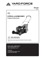 Yard force GM B41 Original Instructions Manual предпросмотр