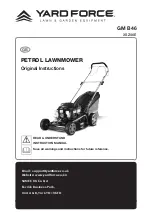 Yard force GM B46 Original Instructions Manual предпросмотр