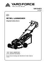 Yard force GM B46CK Original Instructions Manual предпросмотр