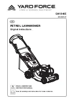 Yard force GM B46E Original Instructions Manual предпросмотр