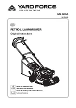 Предварительный просмотр 1 страницы Yard force GM R40A Instructions Manual