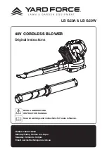 Yard force LB G20A Original Instructions Manual preview