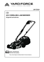 Yard force LM C32A Original Instructions Manual предпросмотр