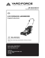 Yard force LM G34 Original Instructions Manual предпросмотр