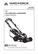 Yard force LM G46D Original Instructions Manual preview