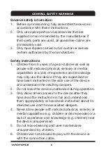 Preview for 8 page of Yard force LW CVC1 Original Instructions Manual