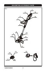 Предварительный просмотр 4 страницы Yard force N0F-GT-250/18-D Operating Manual