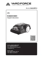 Предварительный просмотр 1 страницы Yard force ROBOMOWER SA800PRO Original Instructions Manual