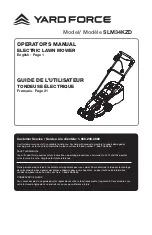 Предварительный просмотр 1 страницы Yard force SLM34KZD Operator'S Manual