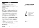 Preview for 13 page of Yard force Y0LMX21P300 Operator'S Manual