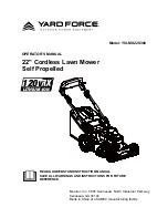 Предварительный просмотр 1 страницы Yard force Y0LMX22S300 Operator'S Manual