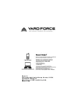 Предварительный просмотр 11 страницы Yard force Y0LMX22S300 Operator'S Manual