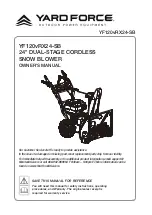 Предварительный просмотр 1 страницы Yard force YF120vRX24-SB Owner'S Manual