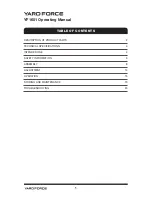 Preview for 2 page of Yard force YF1601 Operating Manual