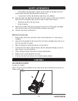 Preview for 9 page of Yard force YF1601 Operating Manual