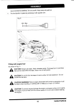 Preview for 13 page of Yard force YF1801 Operator'S Manual