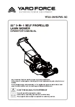 Yard force YF22-3N1SPVS-SC Operator'S Manual предпросмотр