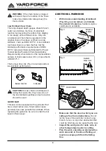Preview for 8 page of Yard force YF60VRX16-CS Operator'S Manual