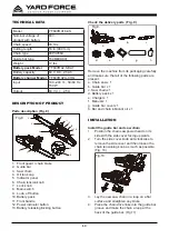 Preview for 10 page of Yard force YF60VRX16-CS Operator'S Manual