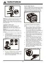 Preview for 12 page of Yard force YF60VRX16-CS Operator'S Manual