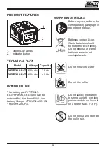 Preview for 3 page of Yard force YF60VRX2.5-BAT Operator'S Manual