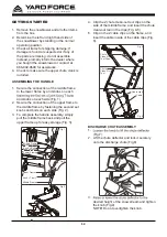Preview for 12 page of Yard force YF60VRX22-ST Operator'S Manual