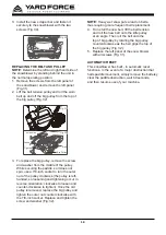 Preview for 18 page of Yard force YF60VRX22-ST Operator'S Manual