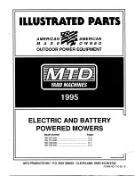 Preview for 1 page of Yard Machines 1995 Illustrated Parts List