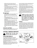 Preview for 10 page of Yard Machines 260 Thru 279 Operator'S Manual