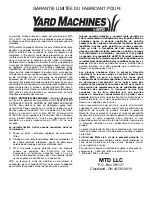 Preview for 40 page of Yard Machines 2800M Operator'S Manual