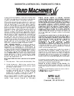 Preview for 52 page of Yard Machines 3100M Operator'S Manual