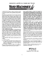 Preview for 32 page of Yard Machines 31A-020-900 Operator'S Manual